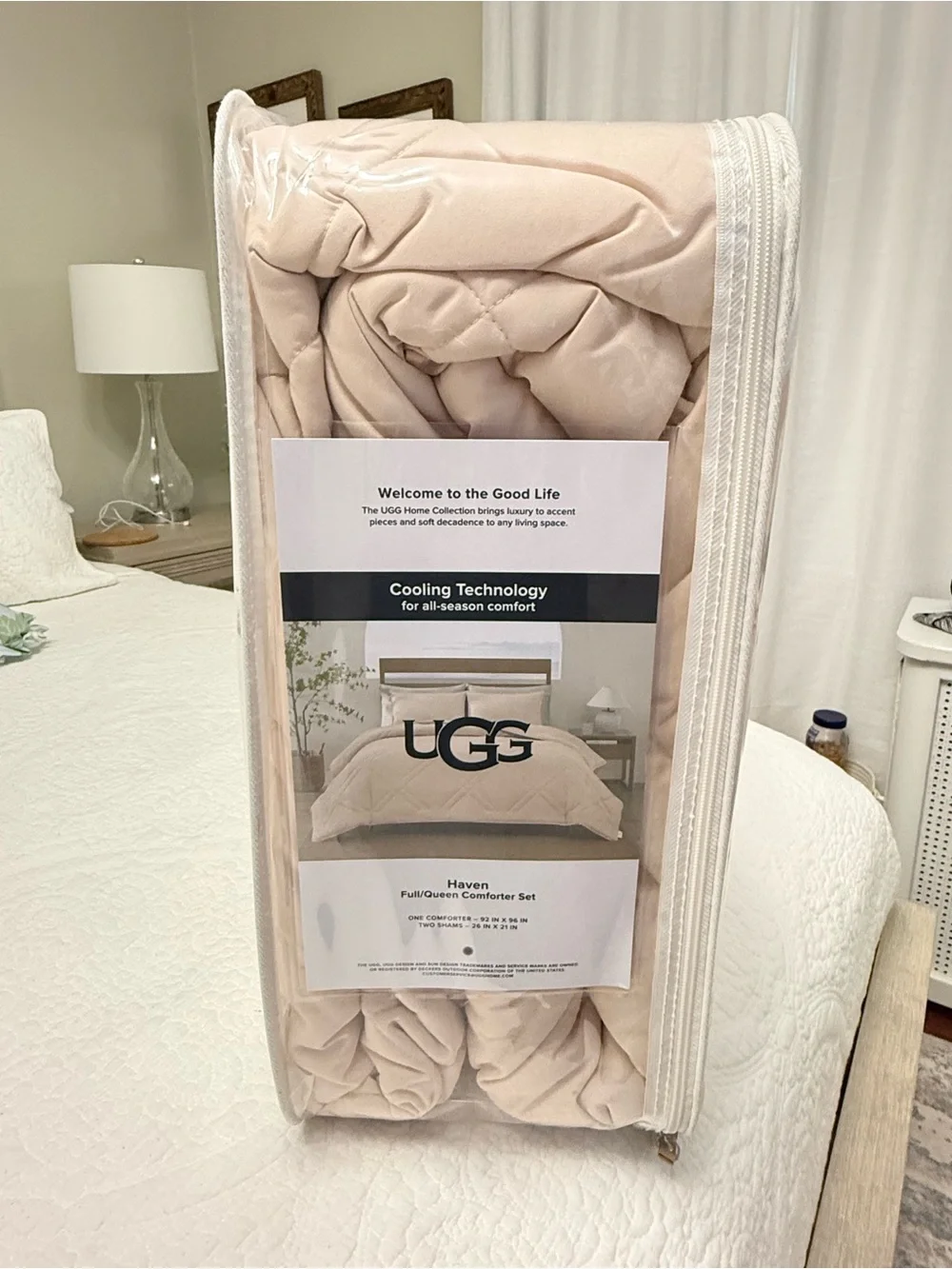 UGG Haven Full/Queen Comforter Set - Blush